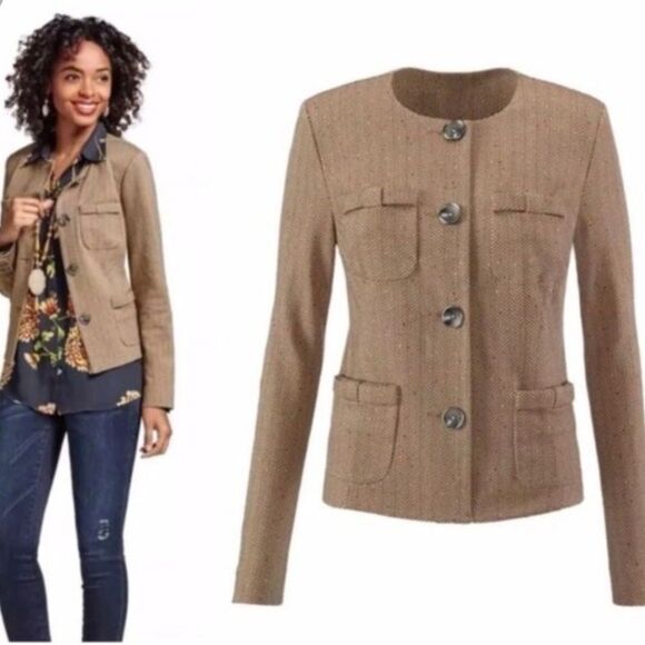 Cabi Penny Tweed Blazer Style #3170 Size M - Picture 7 of 7